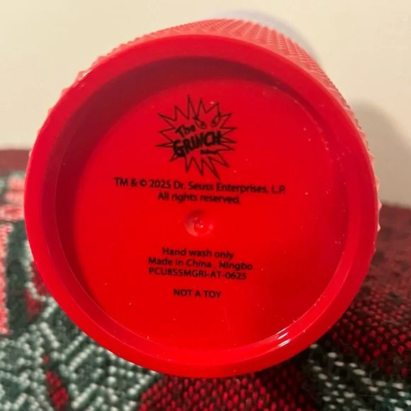 Grinch Ombré Tumbler Red and White Holiday Tumbler - Picture 5 of 5